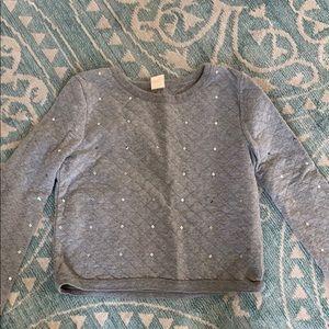Tucker & Tate gray sweatshirt with sequins